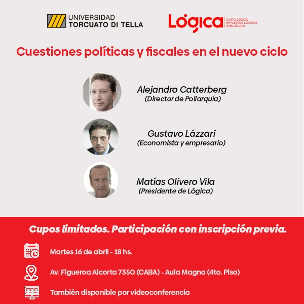 Una gran oportunidad de escuchar a Gustavo @lacha Lazzari, Alejandro Catterberg y a Matías @OliveroVila. Agendalo.