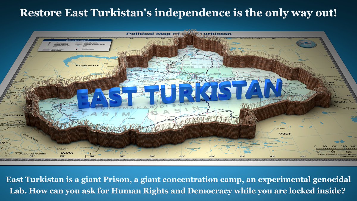 When your country is occupied, you are locked in a giant Prison, a giant concentration camps, how can you ask for Human Rights, democracy and all kinds of other freedom from the occupier? Restore #EastTurkistan's independence is the only way to stop #UyghurGenocide and regain…