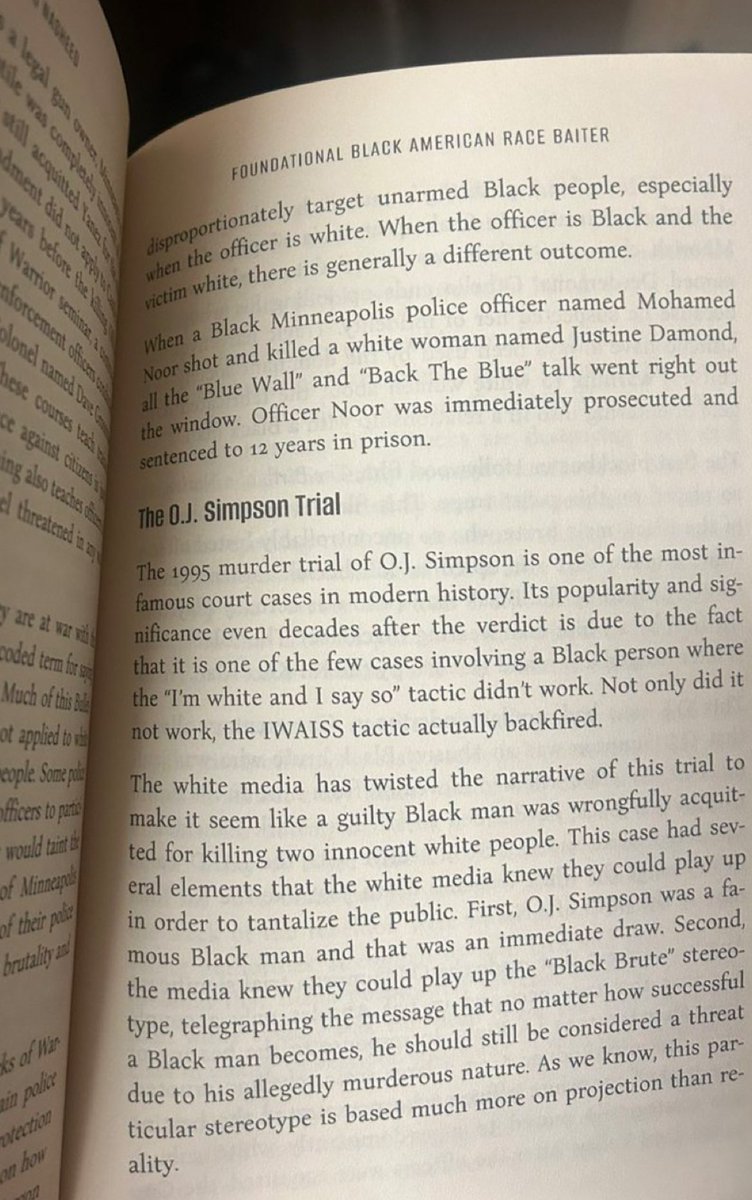 In my book “Foundational Black American Race Baiter” (available on Amazon) I go in depth about O.J. Simpson’s innocence and how that case was important for the maintenance of systematic white supremacy