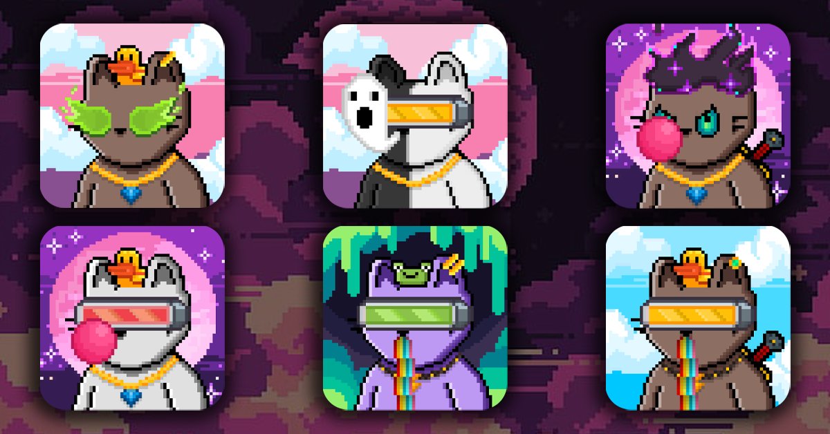 🐱Cats fly to the moon🚀

🚨🔗Live MINT - launchpad.heymint.xyz/mint/calicos

✅We made the decision to do the art reveal at 50% mint.

The cat community in this space is very strong

#NFT #NFTCommunity #NFTCollection #pixelart