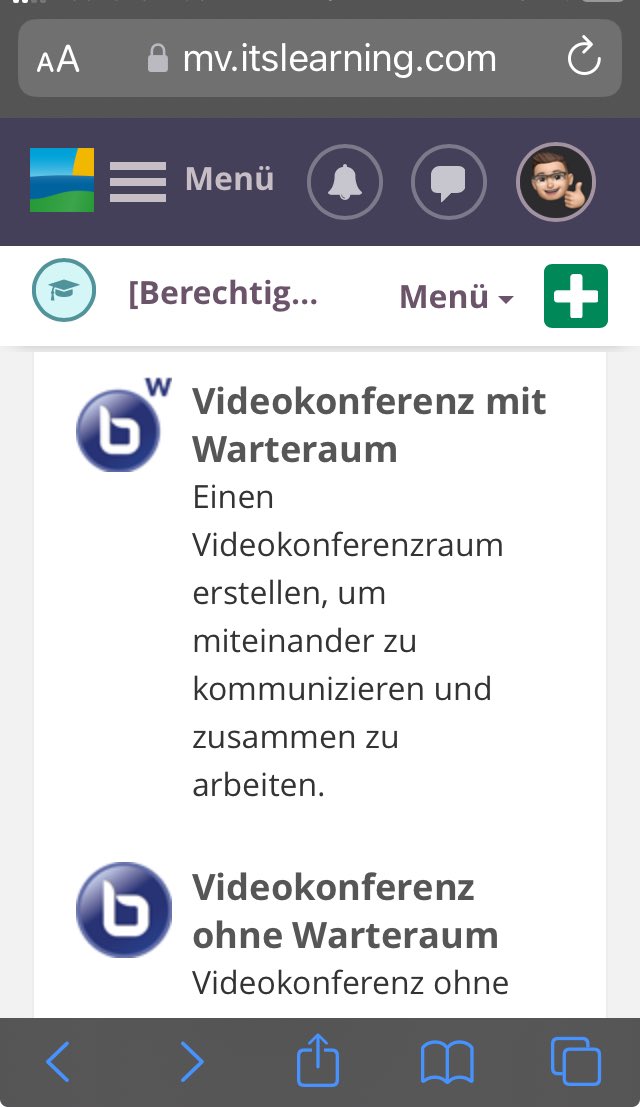 steffen_holl's tweet image. Habe gerade von @petersidro von @itslearning_de die Info bekommen: neue Icons für die Videokonferenzen in Mecklenburg-Vorpommern.
Klasse! #MVedu #itslearning #ISYMV