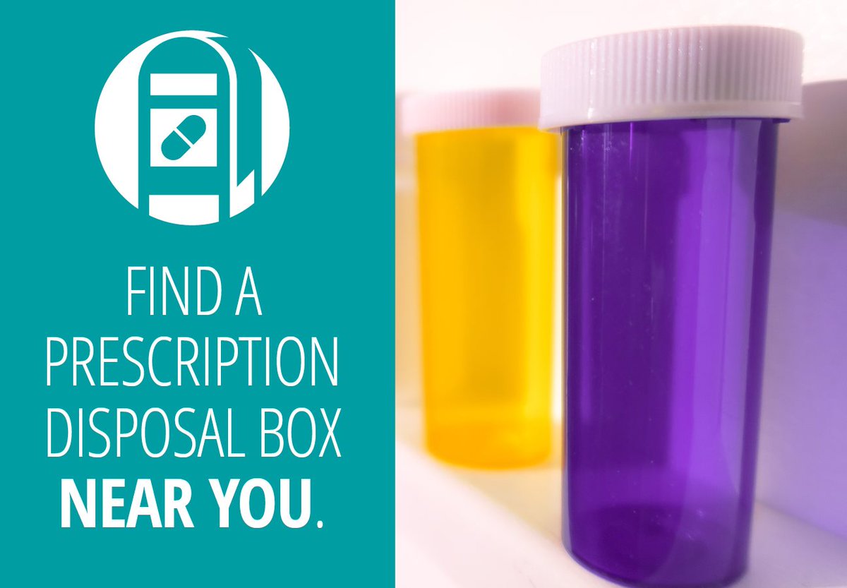 Safely dispose of unused or expired drugs at a drug disposal drop off near you. You can locate a drop off by visiting: bit.ly/3ONgMSr