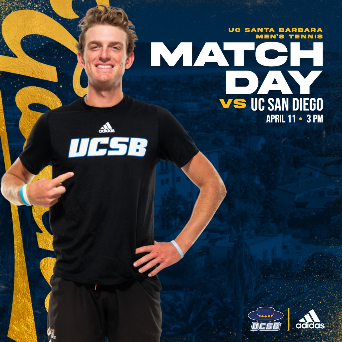 Big West play continues today at Arnhold! 🆚 UC San Diego 🏟️ Arnhold Tennis Center | Santa Barbara, Calif. ⏰ 3 p.m. 📺 bit.ly/UCSBlivestream #GoGauchos