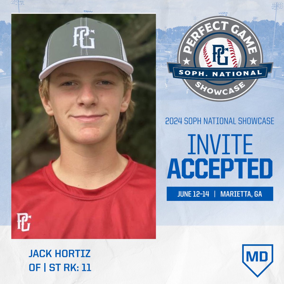 SOPHOMORE NATIONAL INVITE ACCEPTED 🔒 @jackhortiz23 X #PGSophNational