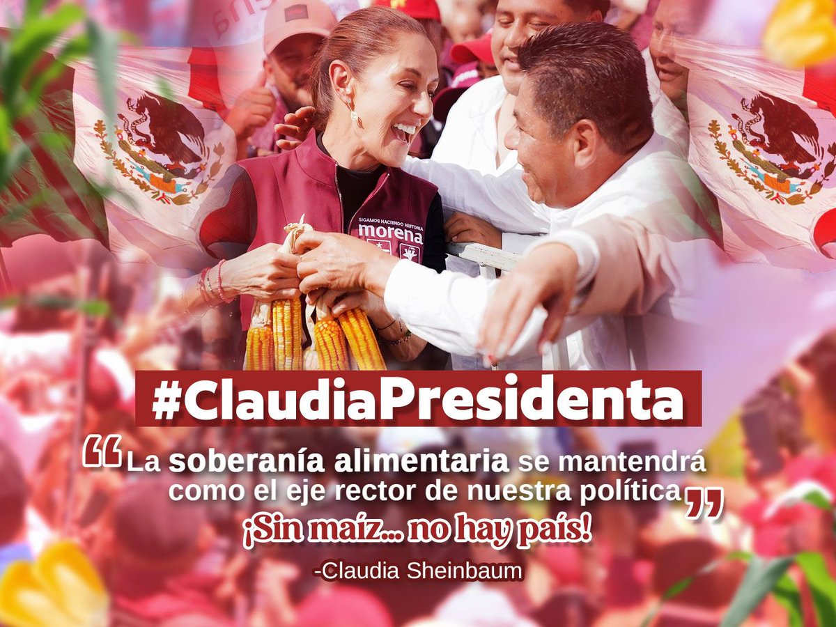 Claudia Sheinbaum es sin duda, la candidata con la visión más clara y las propuestas más concretas para fortalecer el campo mexicano. #ClaudiaPresidenta