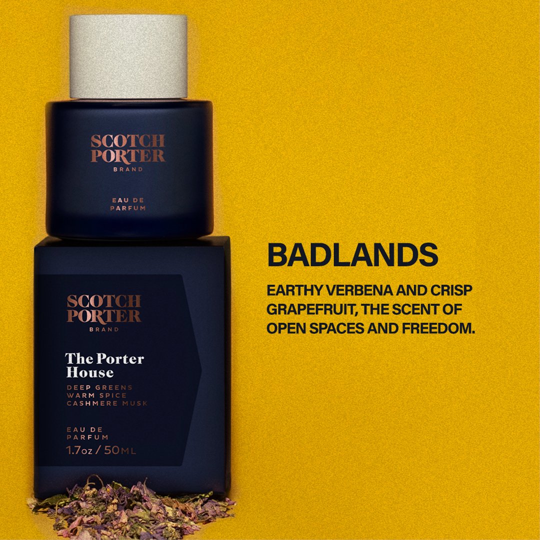 Look good, Smell even better. 😏 🌿
.
.
THE PORTER HOUSE: Warm spices and fresh green accords.

MIAMI DUPPY: Vibrant saffron and vanilla bourbon.

BADLANDS: Earthy verbena and crisp grapefruit.

#ScotchPorter #MensFragrance #SmellGood