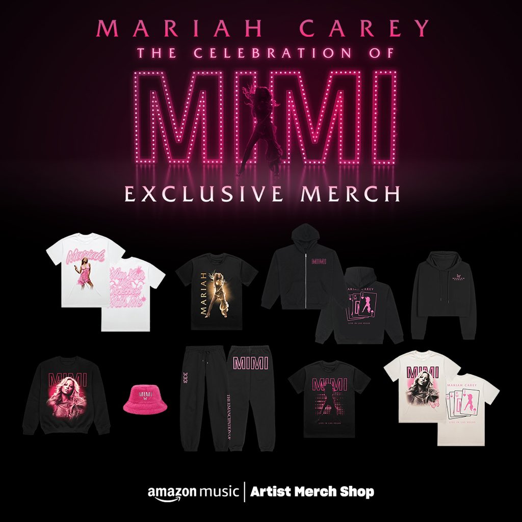 Get your Mimi on! 🤩 New merch to celebrate the new shows! 🎉🦋 amazon.com/mariahcarey