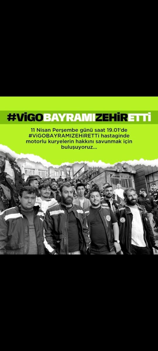 Vigo işçileri haklarını istiyor. Direne direne kazanacağız. @barisatay @sevdakaraca @iskenderbayhn @serakadigil @erkbas @PerihanKoca #VigoBayramıZehirEtti