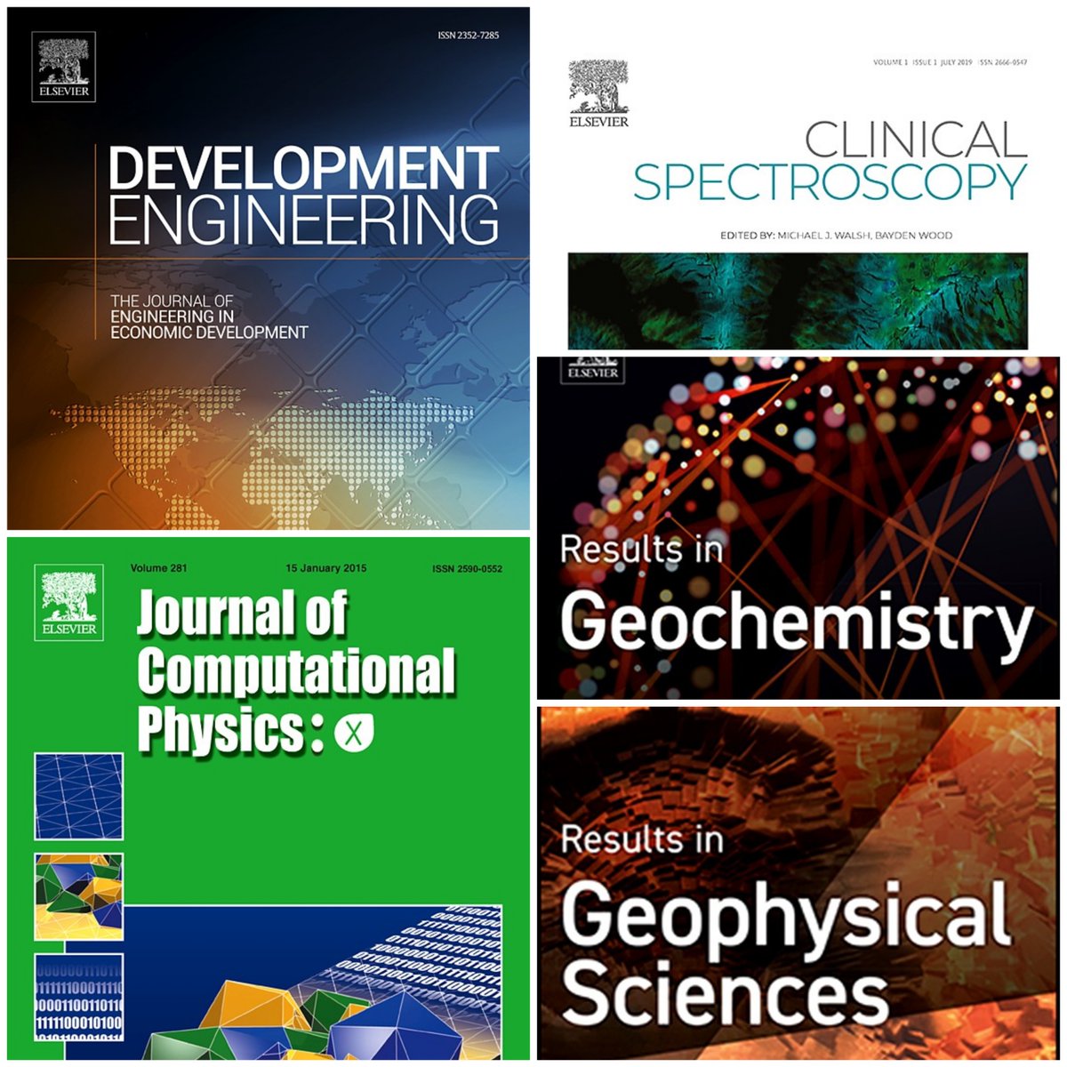 As of 2024, @ElsevierConnect has ceased publishing many #OpenAccess journals, including: 1⃣ Development Engineering (Est. 2016), 2⃣ J. Computational Physics: X (2019), 3⃣ Clinical Spectroscopy (2019), 4⃣ Results in Geochemistry (2020), 5⃣ Results in Geophysical Sciences (2020).