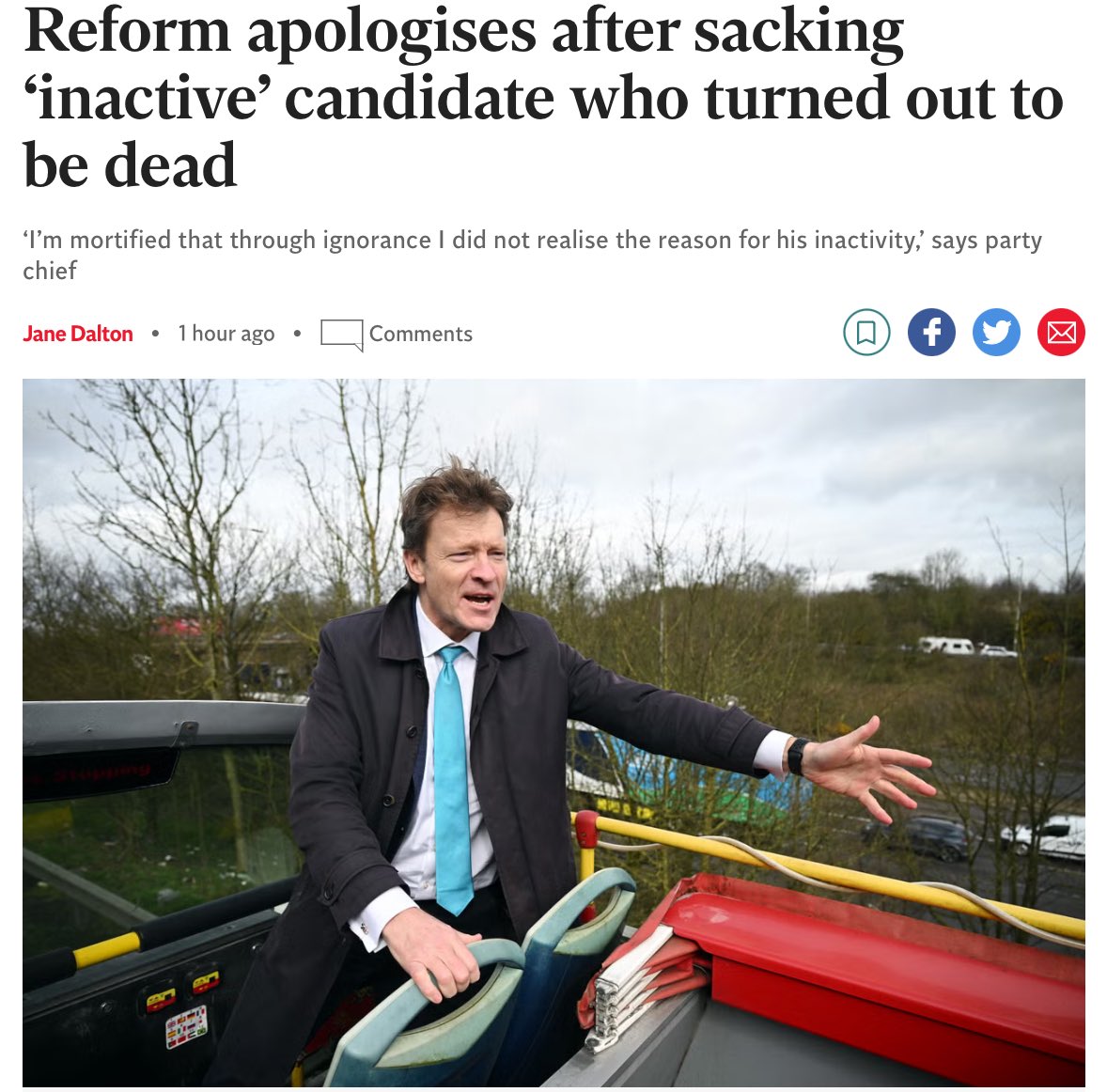 If you think it's difficult to tell whether Reform's candidates are dead, just wait until you see the people who vote for them...