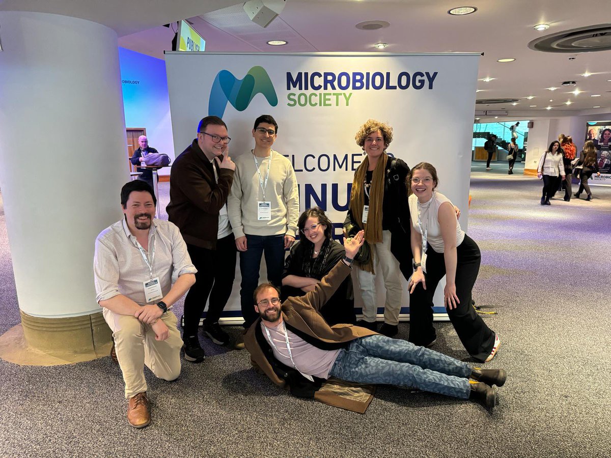 The lab had a great time at #Microbio24!