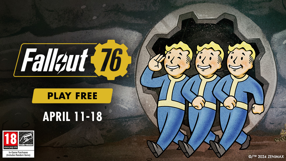 Dostlarınızı kapın ve savaş sonrası Appalachia'ya koşun. 11-18 Nisan arası #Fallout76'yı ücretsiz oynayın. 🔗 beth.games/4aPZvjX