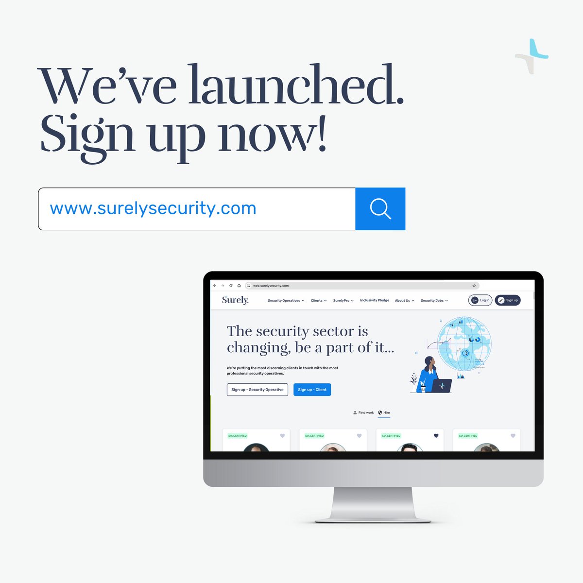 SurelySecurity's tweet image. We’ve officially launched! 🙌🏽

Thank you for your patience and support over the last few months, we promise we’re worth the wait.

Sign up and create your profile at surelysecurity.com

We can’t wait to see you on the platform. 🥳

#SurelyLaunch #SecurityJobs #SecurityWork