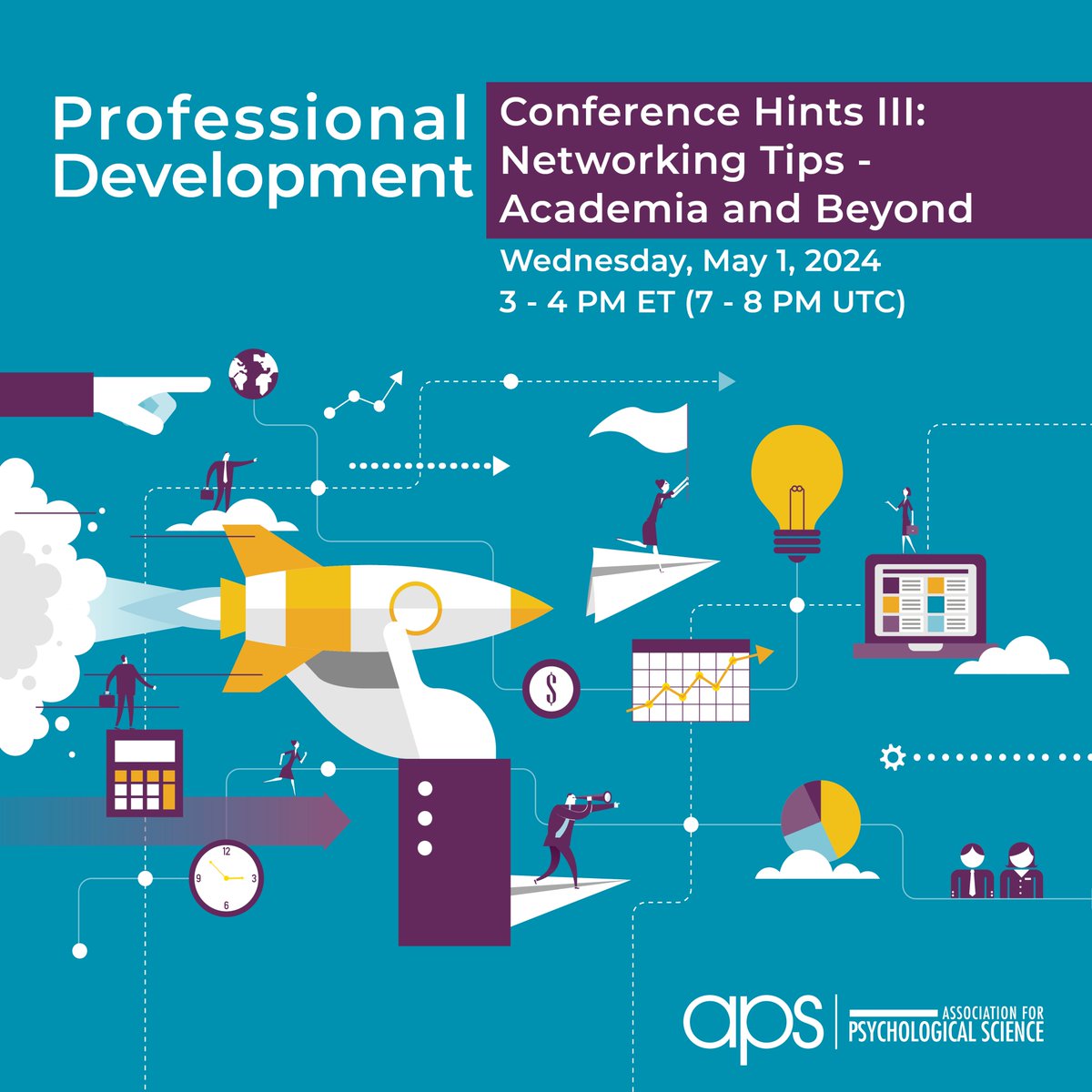 How can you make the most of #aps24sf? Come to APS's May 1 professional development seminar with @michmlee3 (@nyuniversity), @karnilowiczrose (@Google), Zachary Heinemann (@intercom), & Jessica Wong (@paramountco) for tips on networking in industry. bit.ly/3OSs1Jb