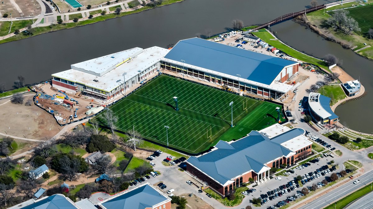 View of Fudge from above 🏗️ #SicEm
