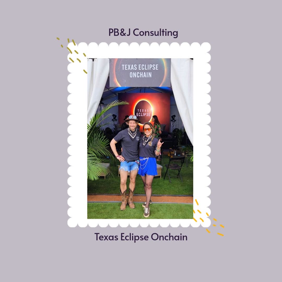 PB&amp;J Consulting representing at Texas Eclipse Onchain #pbjconsulting #atxdao #texaseclipseonchain #texaseclipse #eclipse2024