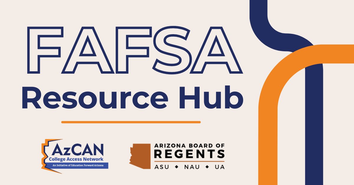 Our #FAFSA resource hub has everything that educators, counselors, & college access professionals need to set students up for success. Discover webinar recordings, important links, & more: educationforwardarizona.org/fafsahub/ @AZRegents #FinishLinetotheFAFSA