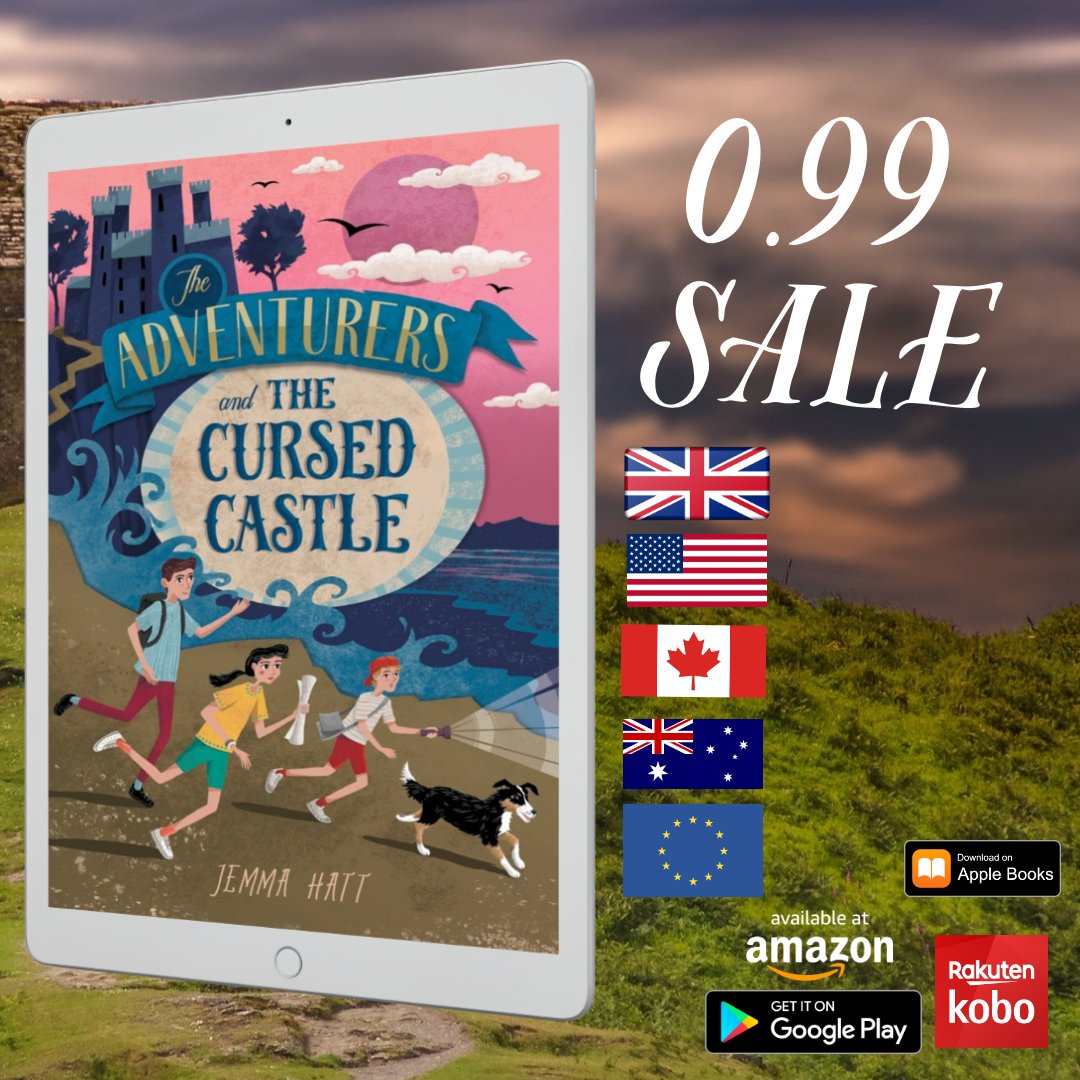 'The Adventurers and the Cursed Castle' is discounted to 0.99 through to next Wednesday! Discount available in Australia, UK, US, Canada and the Eurozone. Kindle: amazon.co.uk/Adventurers-Cu… Apple: books.apple.com/gb/book/the-ad… Google: books.google.co.uk/books/about/Th… Kobo: kobo.com/gb/en/ebook/th…