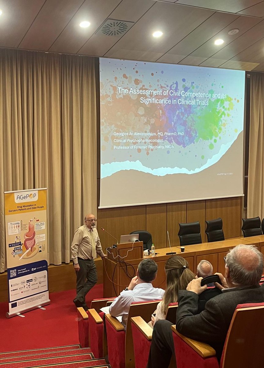 Today’s symposium was rounded off by G. Alevizopoulos (NKUA) and Jos Tournoy (UZ Leuven) on clinical studies in older individuals. What a successful symposium! We hope all participants can enjoy a wonderful evening in Athens!