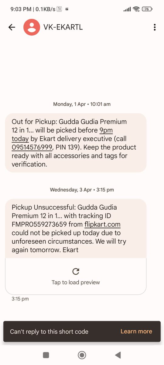 PawanNe78056051's tweet photo. @Flipkart  @flipkartsupport 
I purchased gudda gudiya but quality of product not good as i aspect them i fill req. For return but company deny to return. https://t.co/k8EGqFqYdt