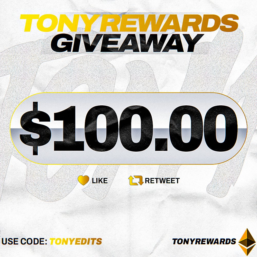 $100 Giveaway ➡️Like RT & follow @TonyRewards ➡️Have a gamdom account under code: tonyedits ➡️Subscribe & Leave a Like on Todays video! youtu.be/ALRFmANW0IY Rolling sometime next week