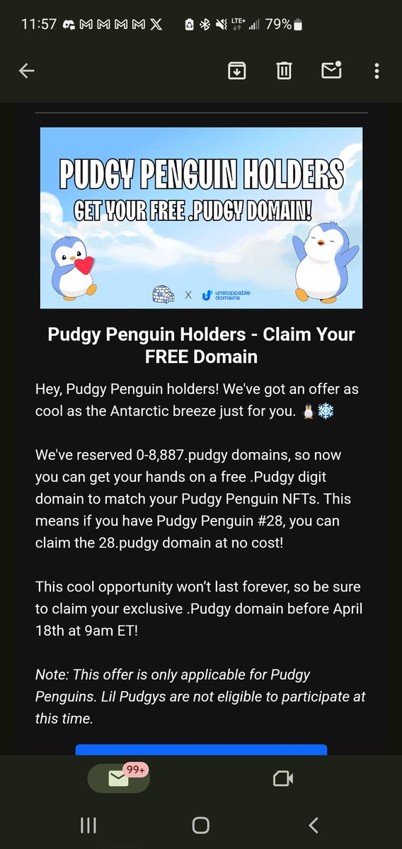ChitinNature's tweet photo. Wooo go @pudgypenguins, cool utility. 

One day.. onnnne day one will be in da wallet ;) 🐧🐧🐧🐧

@MetaverseJohnny thanks for the inspo! Listening in the #PolygonNetwork in the am!

#WebBrand #PudgyFan #Inspired
#NFT #NFTs #PudgeyPenguins

Keeping a close eye. Digging deeper. https://t.co/k1Ot0s3rvo