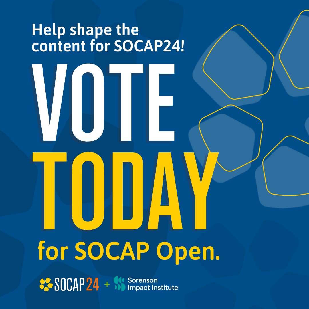 We’re excited about this #SOCAP24 session proposal by one of our investor partners and programming board member, Patrick Driscoll and @rainbows_vc! Vote for Data Transparency, Community, and Capital Allocation: A LGBTQ+ Lens through 4/14. @SOCAPmarkets bit.ly/3IXIkkz