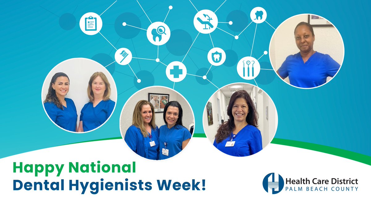 Happy #NationalDentalHygienistsWeek! Join us in celebrating the dedicated dental hygienists at our community health centers in Belle Glade, Delray Beach, Lantana and West Palm Beach. We thank them for their commitment to the oral health and well-being of our patients.