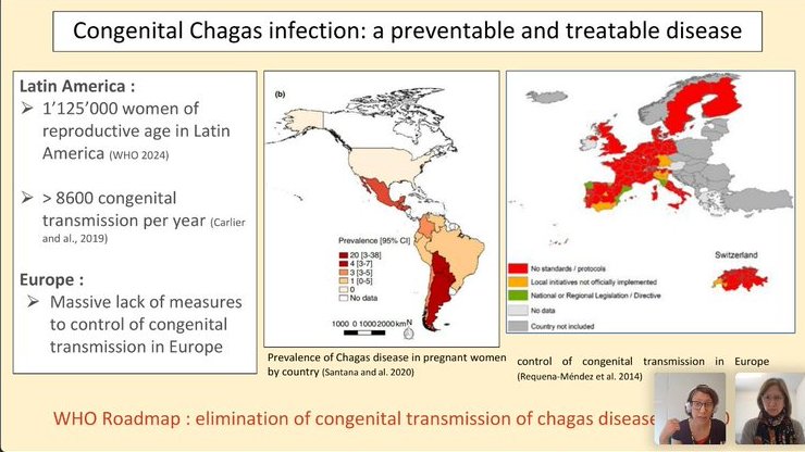 Some stark reminders of the #Chagas disease burden at #ISNTDConnect: over 8 million cases worldwide 20,000+ deaths annually, with less than 10% of affected individuals aware of their condition. A strong case for tackling early diagnosis, especially in mother-infant transmission