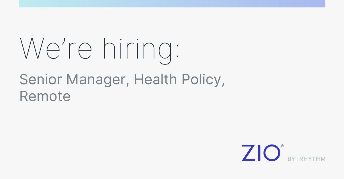 We're #hiring a remote Senior Manager, Health Policy. Apply today if you have at least of 5 years of experience in health policy or HEOR, preferably in medical technology and public policy. bit.ly/3UaZpht #RemoteJobs