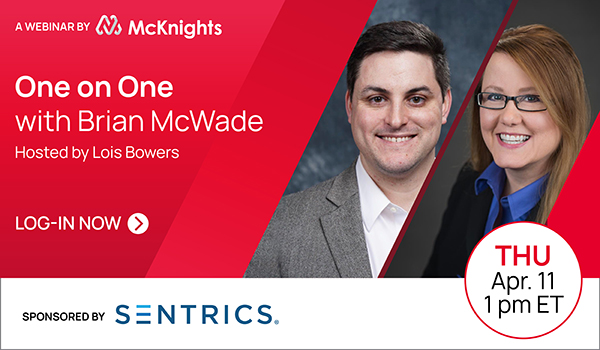 [Log in Now] McKnight's One on One with Brian McWade is about to begin! Explore steps for implementing analytics-based solutions and how these analytics can be used to improve your operations. brnw.ch/21wIJ7Y brnw.ch/21wIJ7Y #Sentrics #TechnologySolutions