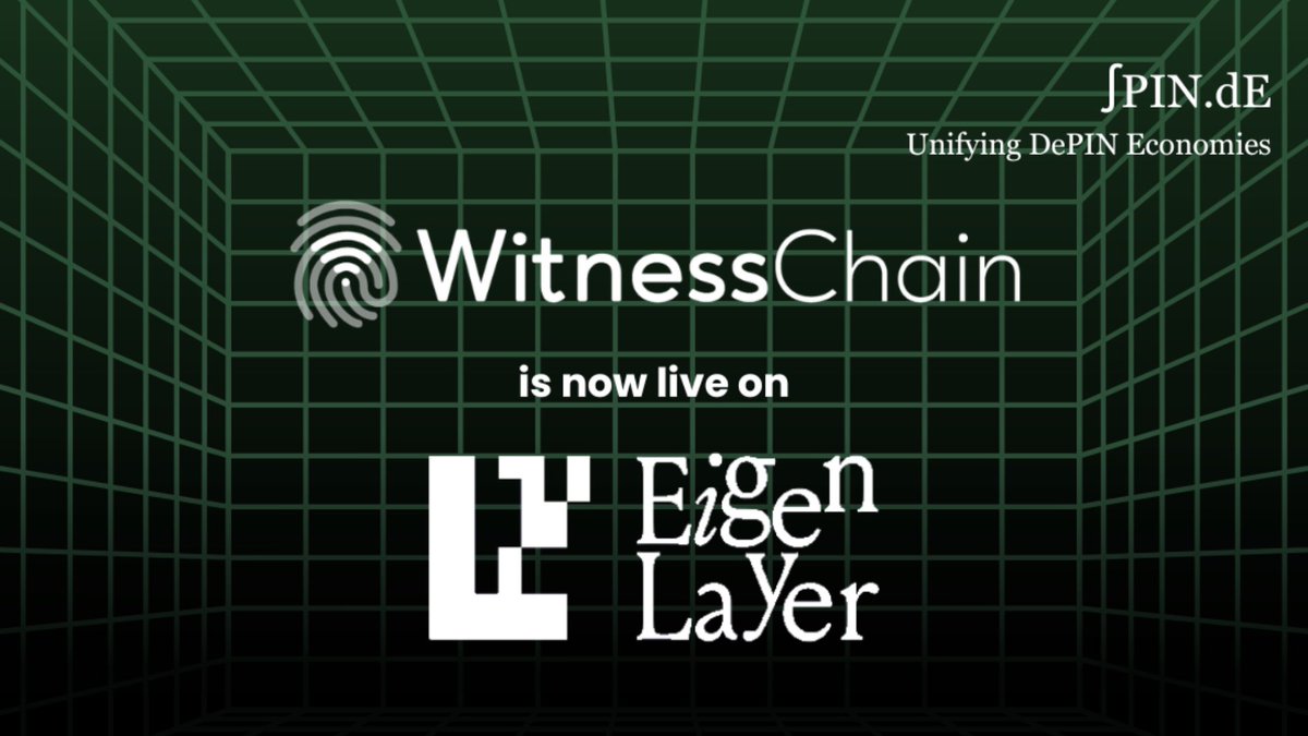 And we’re live! WitnessChain is proudly one of the first AVSs to go live on EigenLayer ♾ ⏬🧵