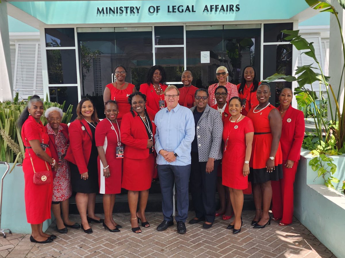 Delta Sigma Theta Sorority pays courtesy call on Sen. Hon. Ryan Pinder, Attorney-General and Minister of Legal Affairs