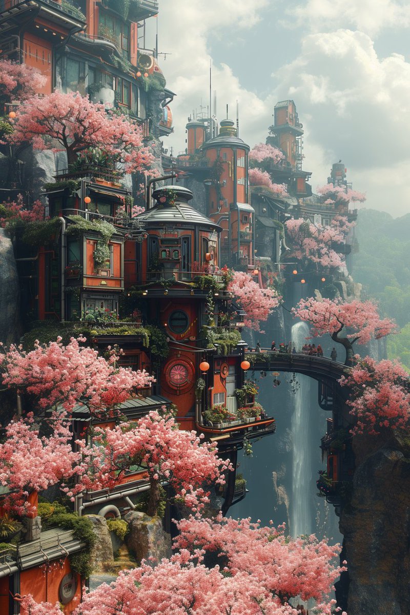 GM Folk!  Getting into some scifi-fantasy spring vibes today. Enjoy!
#spring #scififantasy #amazingplaces #cherryblossom #aiphotography #photo #photooftheday #futurism