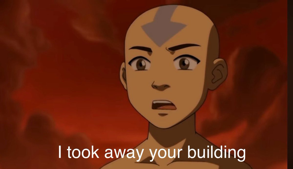 Fire lord Ozai wondering why he can’t farm mats in zero build