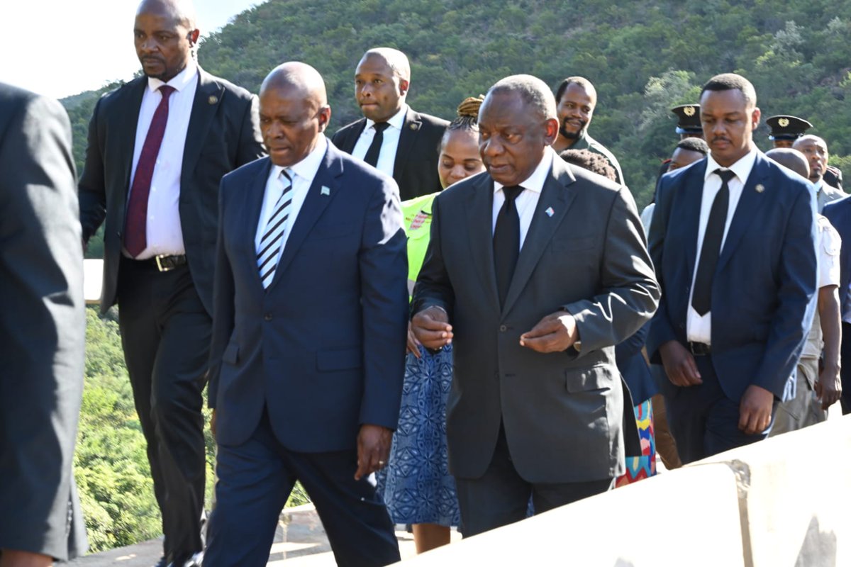 President Cyril Ramaphosa along with President Mokgweetsi Masisi of the Republic of Botswana has today visited the bus accident site that tragically claimed 45 citizens of Botswana at the Mmamatlakala Bridge along the R518 in Limpopo Province. ##FreedomMonth2024 #30YearsOfFreedom