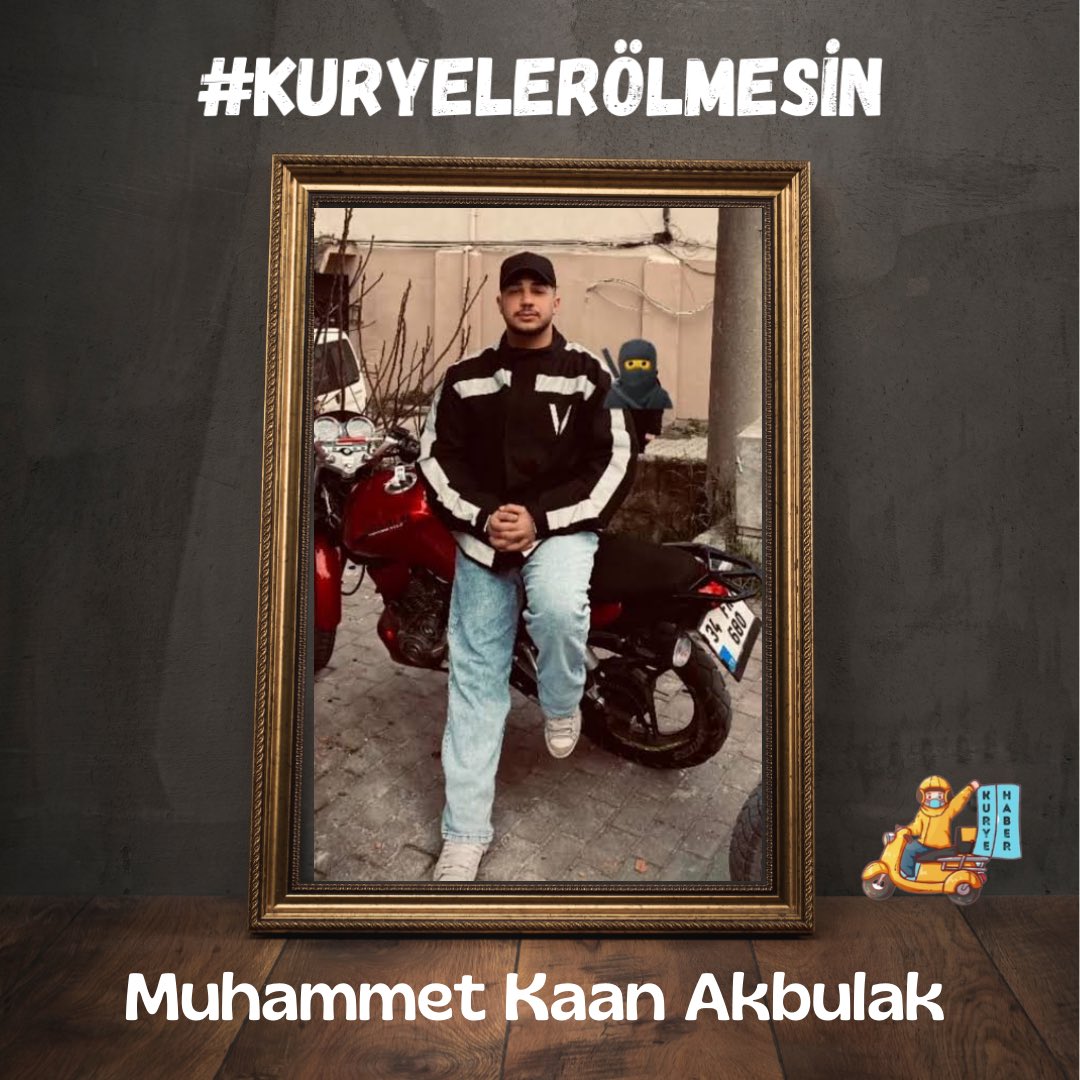 Muhammet Kaan Akbulak.. 17 yaşında, moto kurye.. Kocaeli Derince’de motosikletle seyir halindeyken halk otobüsü ile çarpışması sonucu hayatını kaybetti.. v/Moto Kurye Haber-Yorum