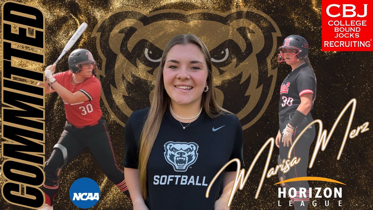🚨 COMMITMENT ALERT 🚨🚨 Congrats to 2025 CIF, @MarisaMerz (@T2Robeson), on her commitment to @OaklandSoftball. Marisa is a power hitting corner with a tremendous glove. She will be a great asset for the Grizzlies. #GetCollegeBound #SheGotCollegeBound