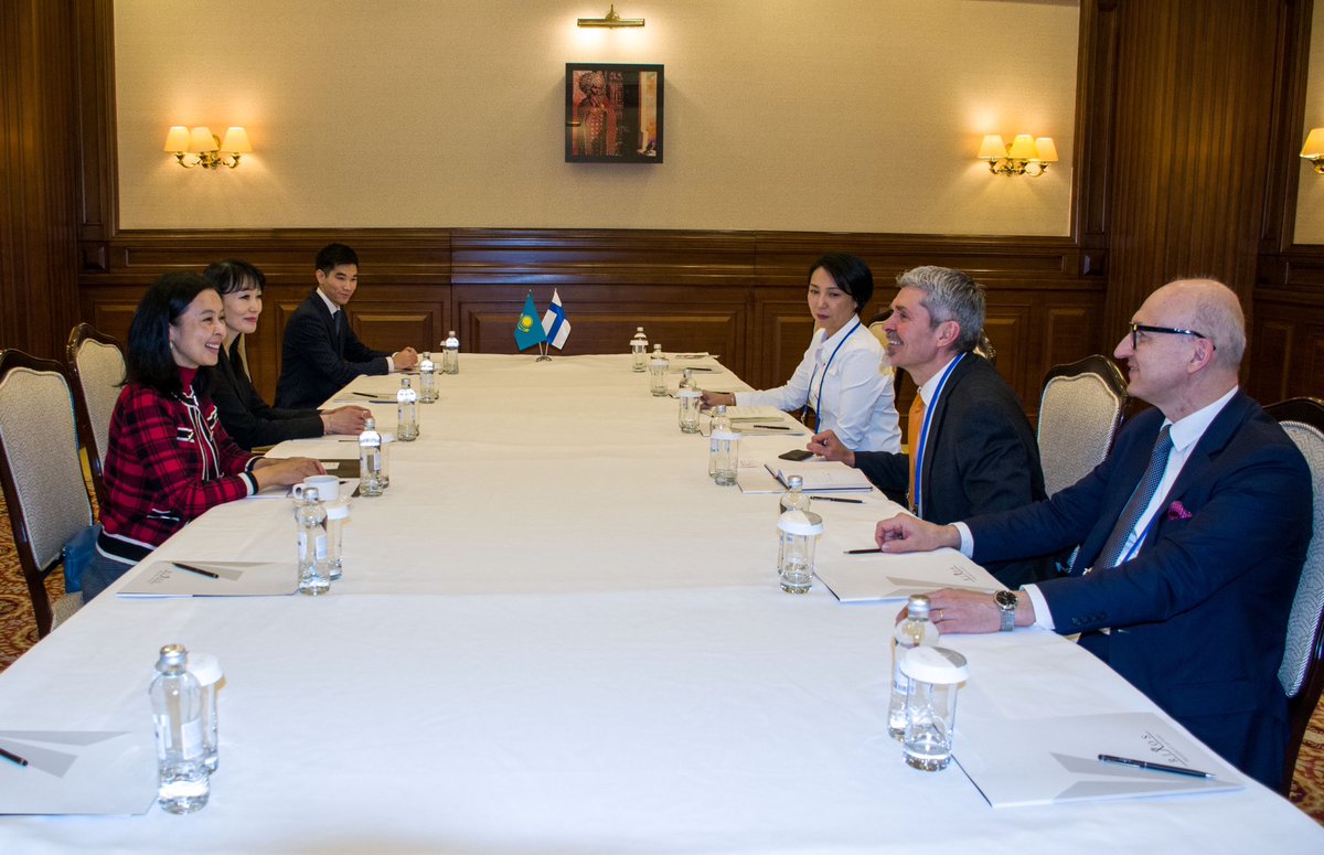 🇰🇿🇫🇮Kazakhstan and Finland Discussed Issues of Investment Cooperation 🔗Learn more: invest.gov.kz/media-center/p…