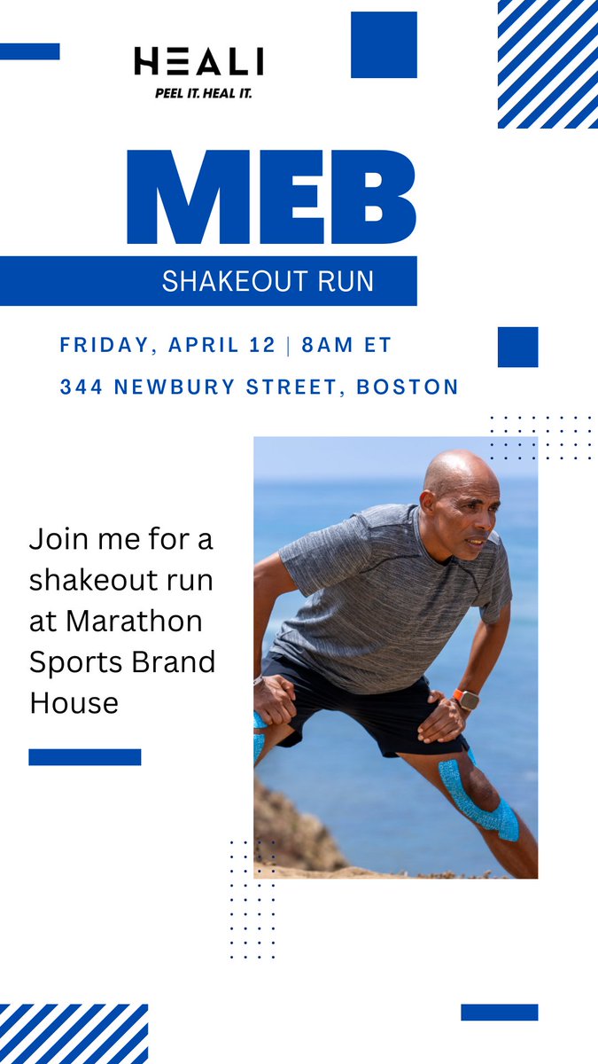 Join me and HEALI for a shakeout run at Marathon Sports Brand House on Friday (tomorrow!) at 8am in Boston RSVP on Eventbrite at eventbrite.com/e/shakeout-run…