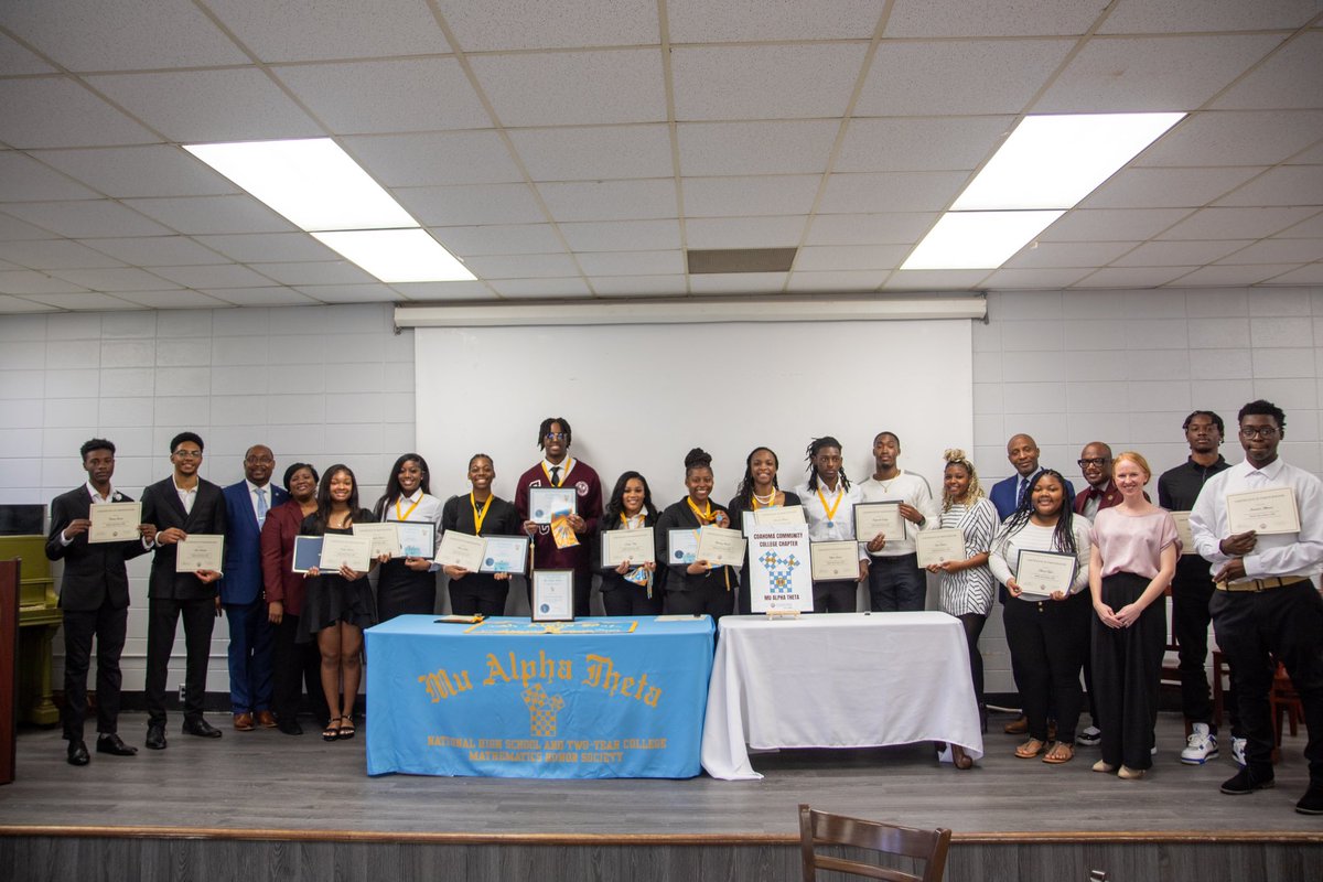 Today was a day to celebrate excellence, as the Math &amp; Science department hosted their annual Math &amp; Science Club Banquet &amp; Mu Alpha Theta Induction Ceremony!  Congratulations to all of our Tiger Scholars! 🎉

Check out our Facebook page for more photos.
#CoahomaProud #Since1949