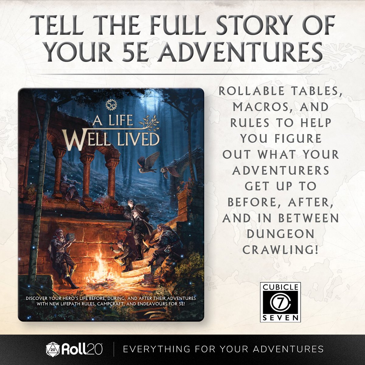 New from @cubicle7: discover who your character was before their adventuring days began, and create deeper bonds between your party members with A Life Well Lived! hubs.li/Q02szWkl0