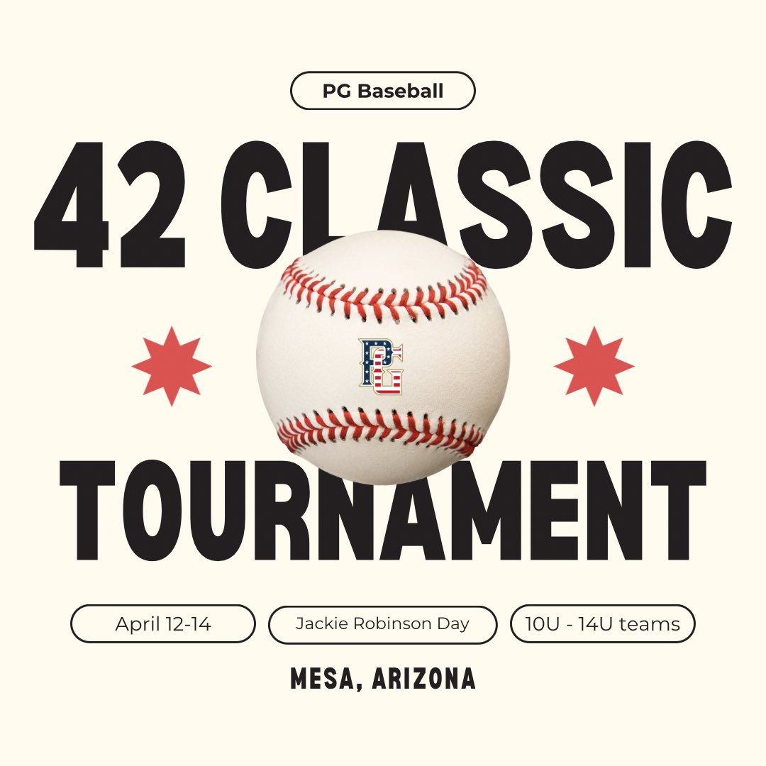 42 Classic starts tomorrow night. For all information go to perfectgame.org/Schedule/Group….