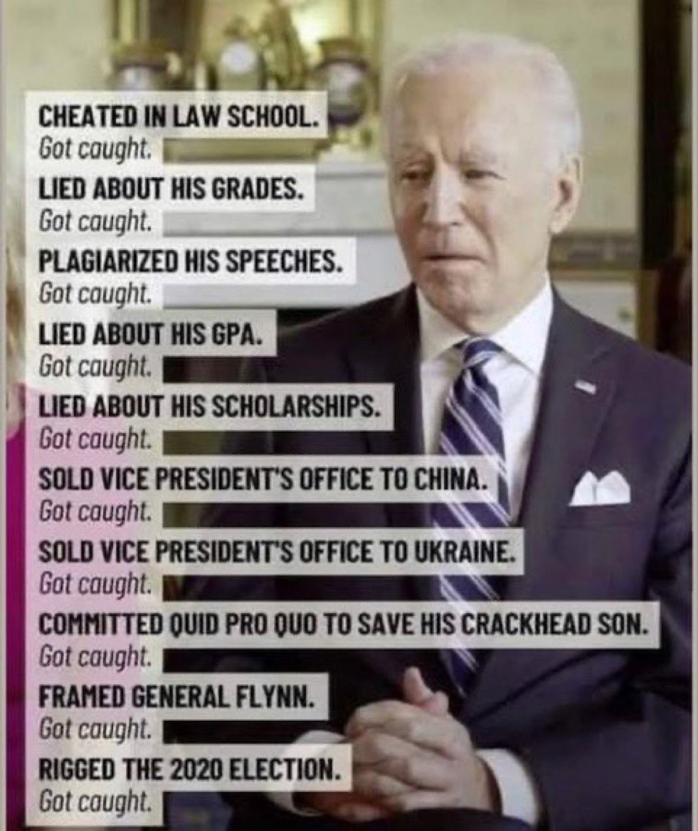 Joe has been a POS liar his whole life. And the snowflakes still support his worthless a$$.