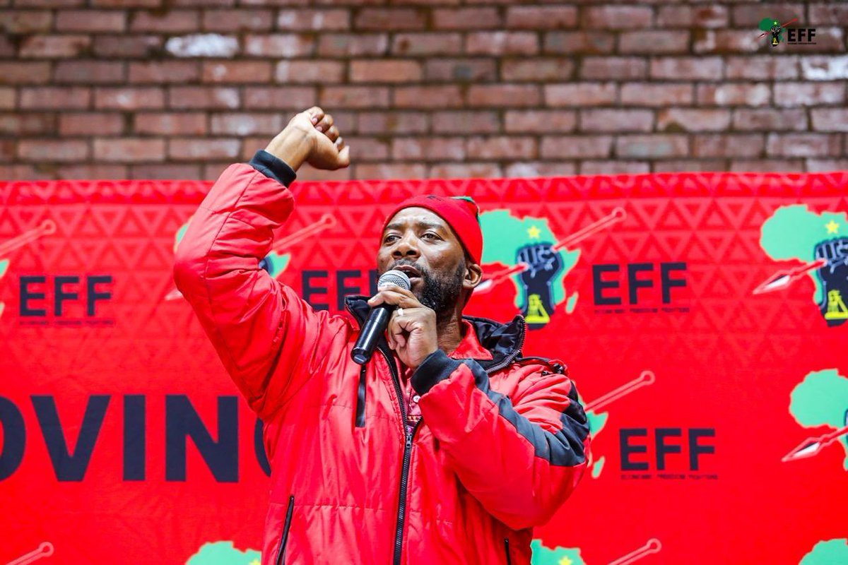 ♦️In Pictures♦️ The Provincial Chairperson, Commissar @Liphoko_Coach at the EFF Free State PETF meeting at Zamdela Hall in Sasolburg, Metsimaholo. #VoteEFF2024