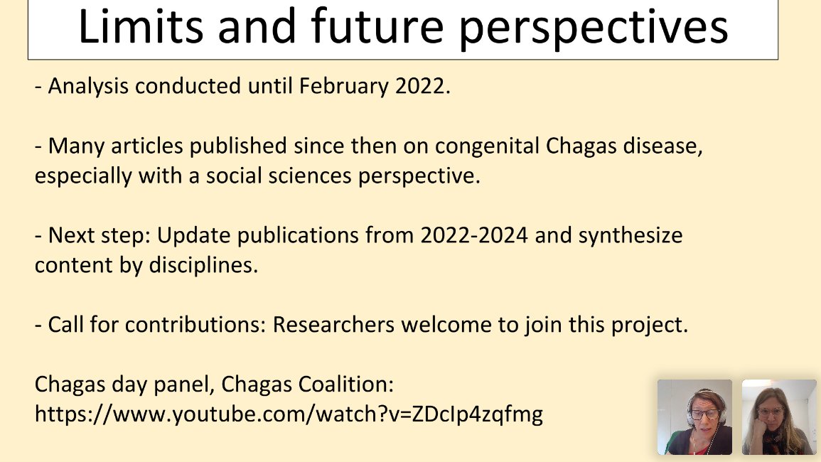 📢Calling all researchers! Following the comprehensive scoping review on congenital #Chagas disease presented today at #ISNTDConnect by Dr Marina Gold & Elise Rapp, please get in touch to help update and expand the scope of this invaluable pluridisciplinary resource.