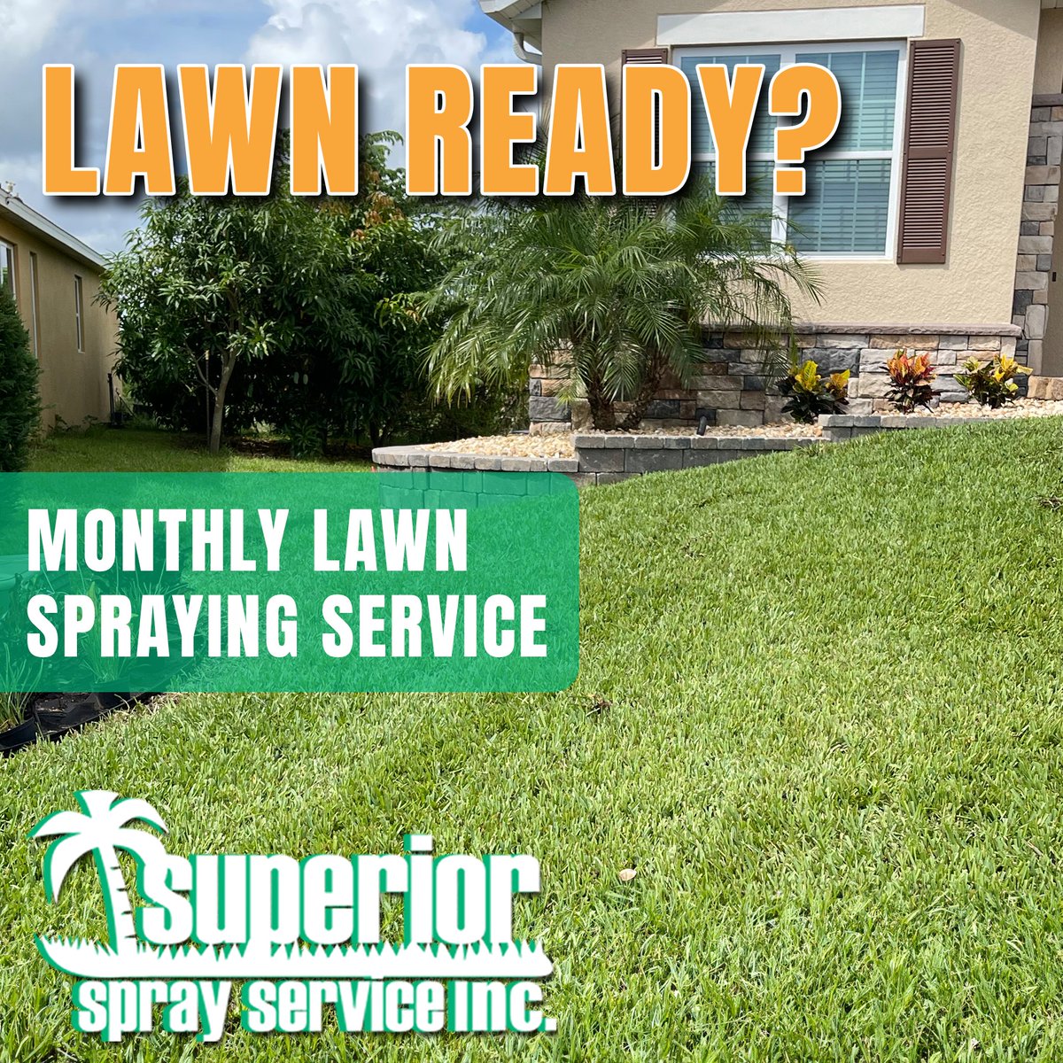 🌿✨Is your lawn summer ready? Superior Spray Service experts can take care of your lawn care needs from aeration to insect, weed, and disease control. 
📞 Call 863-682-0700 
🌐 superiorspray.com
#SuperiorSprayService #pestcontrol  #LawnCare #Lawnspraying #CentralFlorida