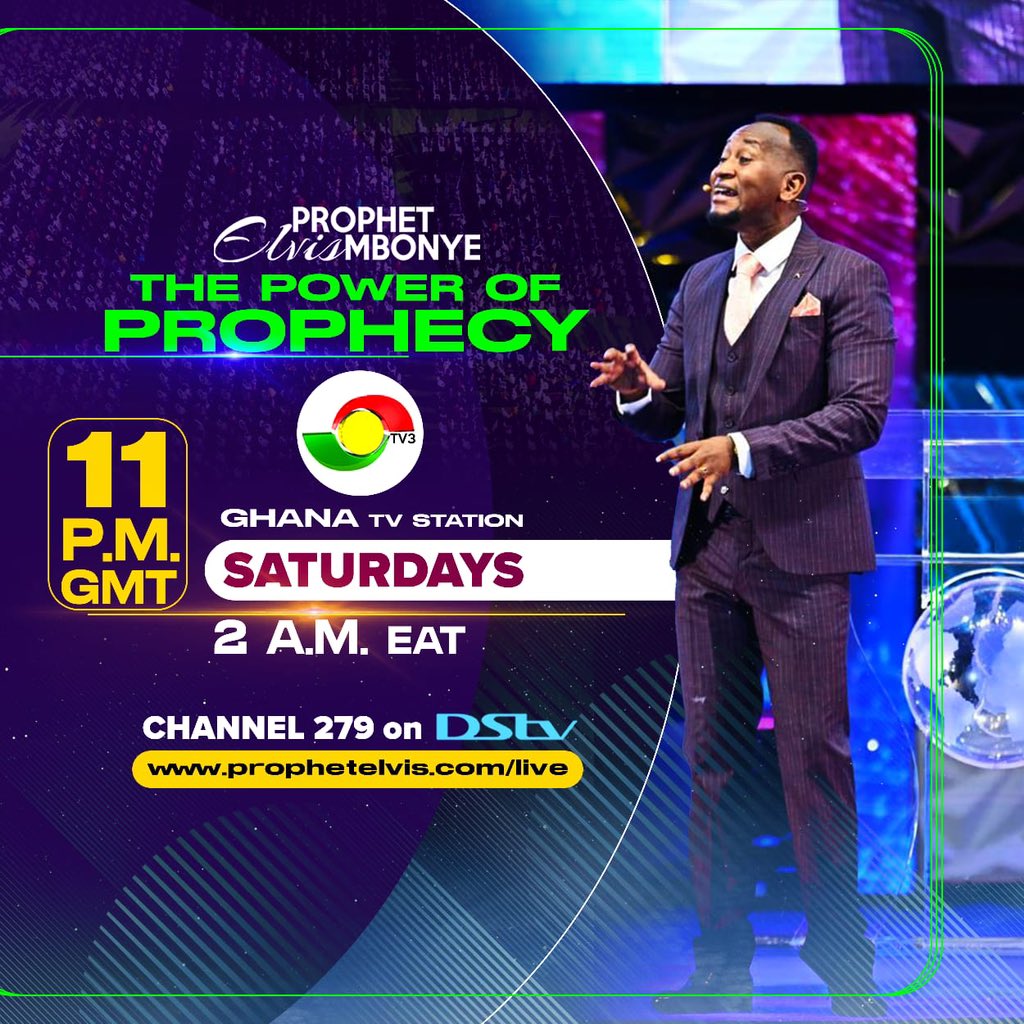 Experience the profound impact of Prophecy with Prophet Elvis Mbonye, the unparalleled prophet with a remarkable history of fulfilled prophecies. Tune in to Power of Prophecy on TV3 every Saturday at 11pm. Make a date. #PaidAd