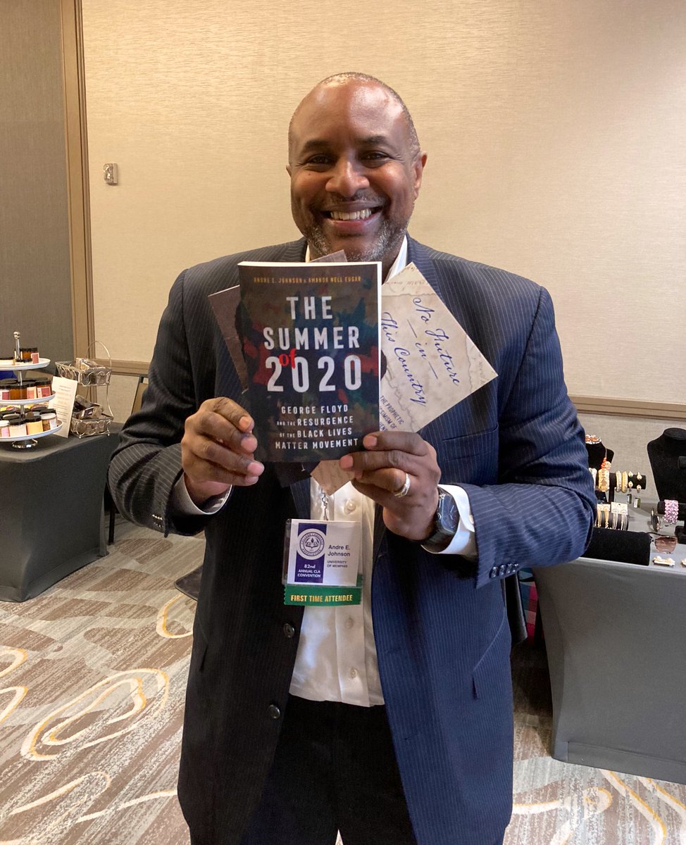 Our author @aejohnsonphd stopped by to say hello at #CLA2024Memphis! We have 💥3💥 of his books on the table, THE SUMMER OF 2020 (2024); THE SPEECHES OF BISHOP HENRY MCNEAL TURNER (2023); and NO FUTURE IN THIS COUNTRY (2020). All copies are only $10!!! @upmiss