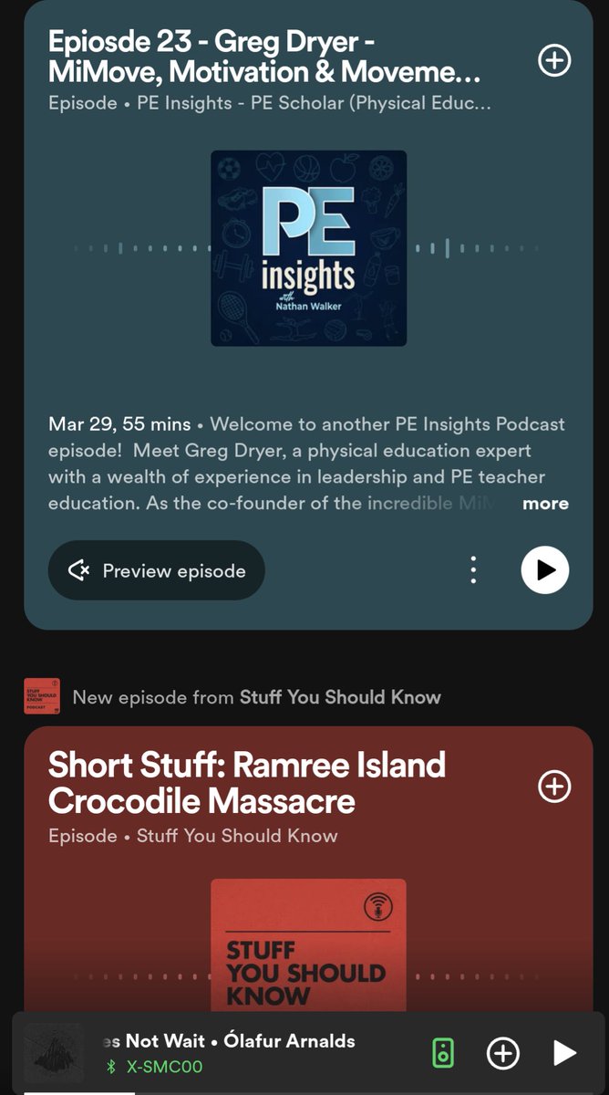 Look what's playing on my Spotify podcast play list👇 @NWalkerPE
